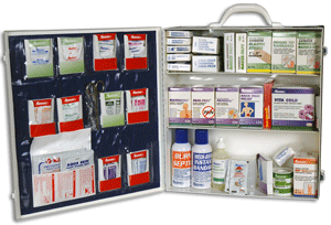 Cabinet, First Aid, 3 Shelf, 15x16x5.75 inches, No OTC - Click Image to Close